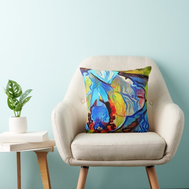 Beautiful abstract flower cushion (Chair)