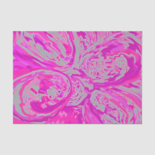 Beautiful Abstract Fuchsia Rose Paisley Design Tissue Paper