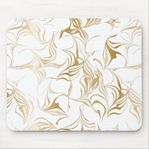 Beautiful abstract gold pattern mouse pad