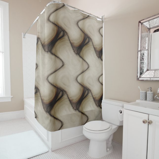 Beautiful Abstract Leave a Long Lasting Impression Shower Curtain (In Situ)