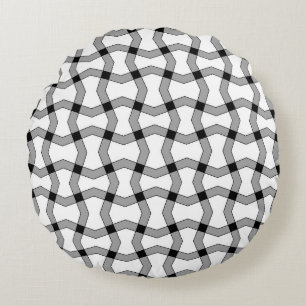 Beautiful abstract ornamental background, black, g round cushion