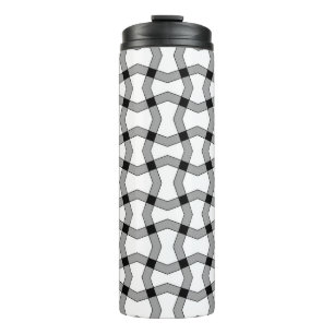 Beautiful abstract ornamental background, black, g thermal tumbler