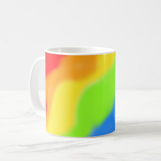  Beautiful Abstract Rainbow Design -  Coffee Mug (Front Left)