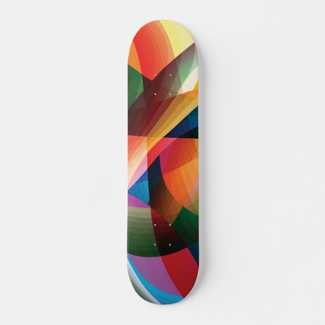 Beautiful Abstract Shapes Skateboard (Front)