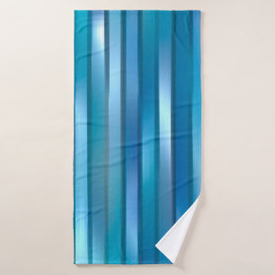 Beautiful abstract vertical blue background with l bath towel