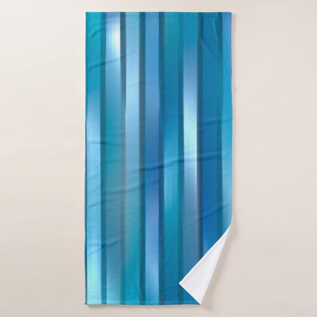 Beautiful abstract vertical blue background with l bath towel (Bath Towel)