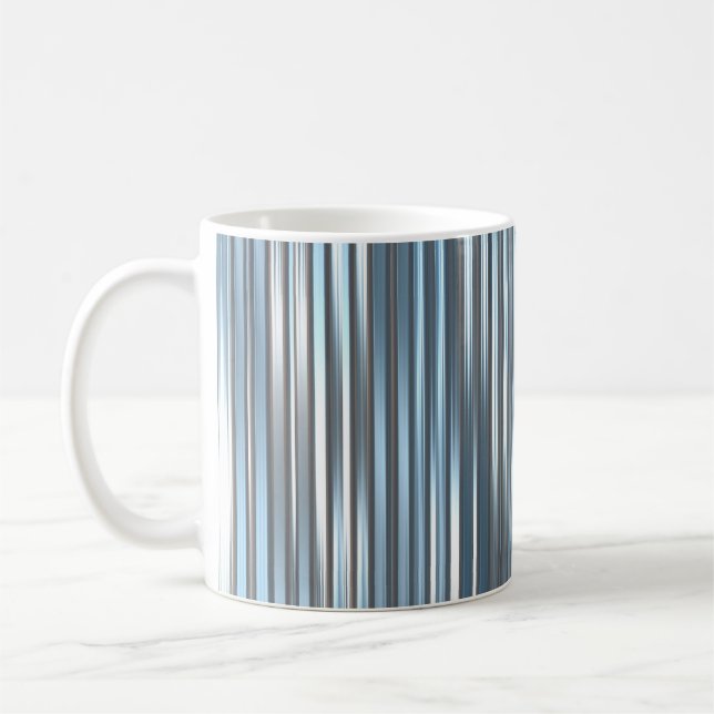 Beautiful abstract vertical blue background with l coffee mug (Left)