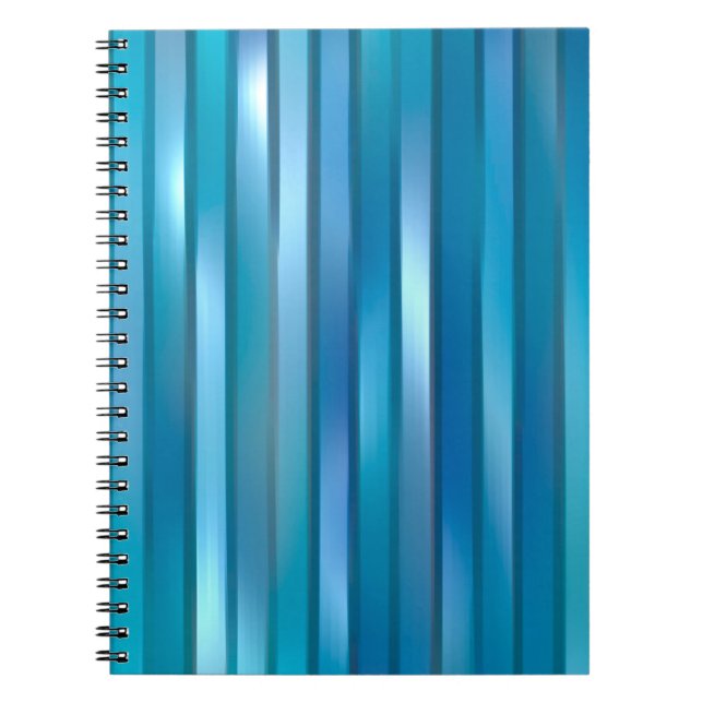 Beautiful abstract vertical blue background with l notebook (Front)