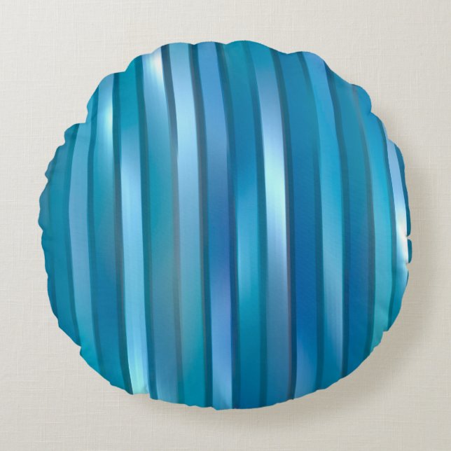 Beautiful abstract vertical blue background with l round cushion (Front)