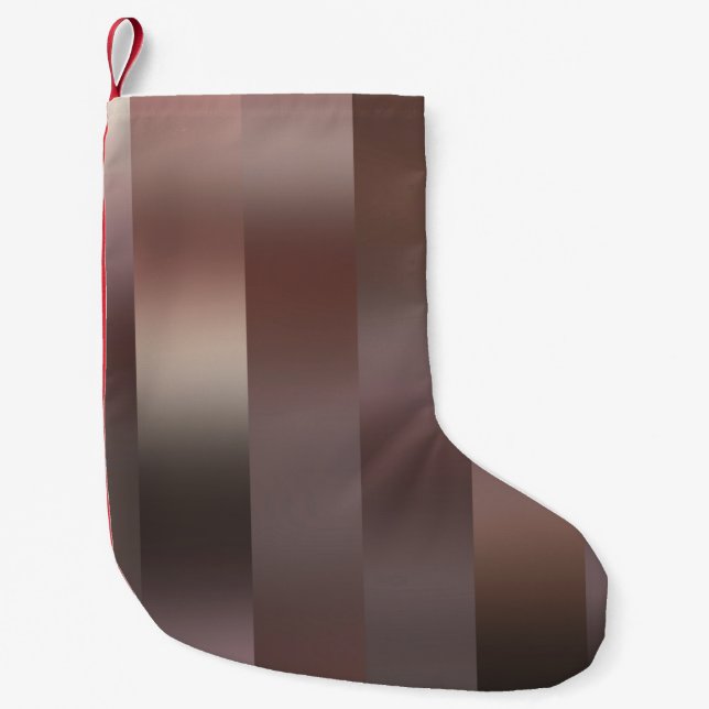 Beautiful abstract vertical brown background with  small christmas stocking (Front)