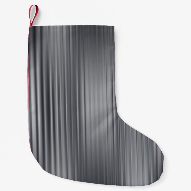 Beautiful abstract vertical gray background with l small christmas stocking (Front)