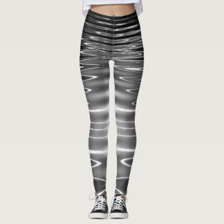 Beautiful Abstract Wavy Water Reflections Leggings