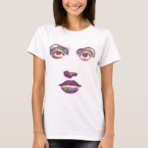 beautiful abstract womans face makeup beauty art T-Shirt