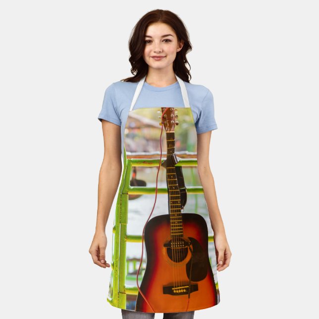 Beautiful Acoustic Guitar Apron (Worn)