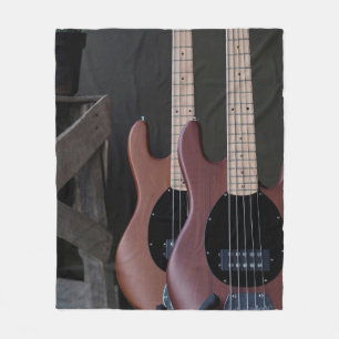 Beautiful Acoustic Guitar Fleece Blanket