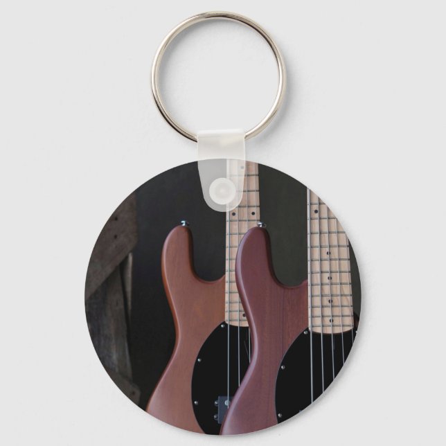 Beautiful Acoustic Guitar Key Ring (Front)