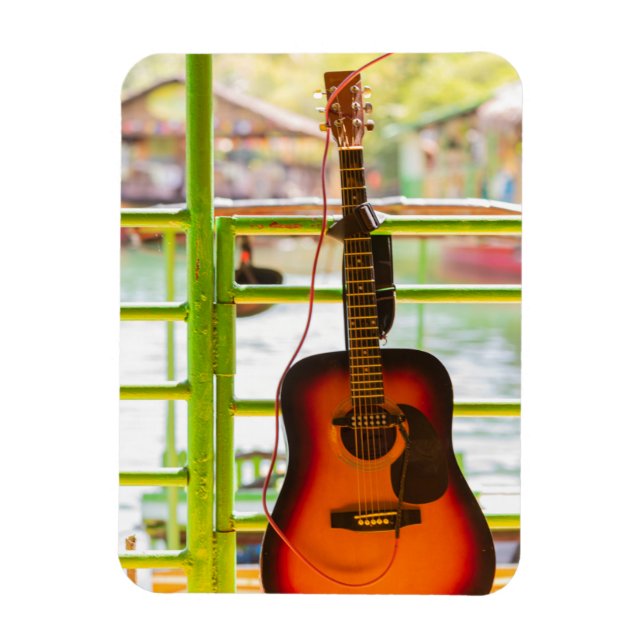 Beautiful Acoustic Guitar Magnet (Vertical)