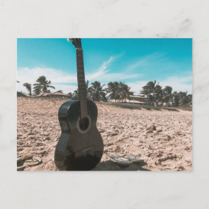 Beautiful Acoustic Guitar Postcard