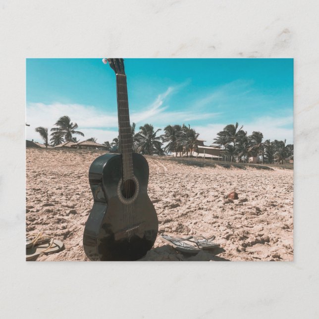 Beautiful Acoustic Guitar Postcard (Front)