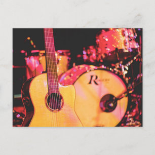 Beautiful Acoustic Guitar Postcard