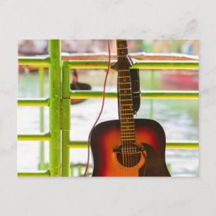 Beautiful Acoustic Guitar Postcard