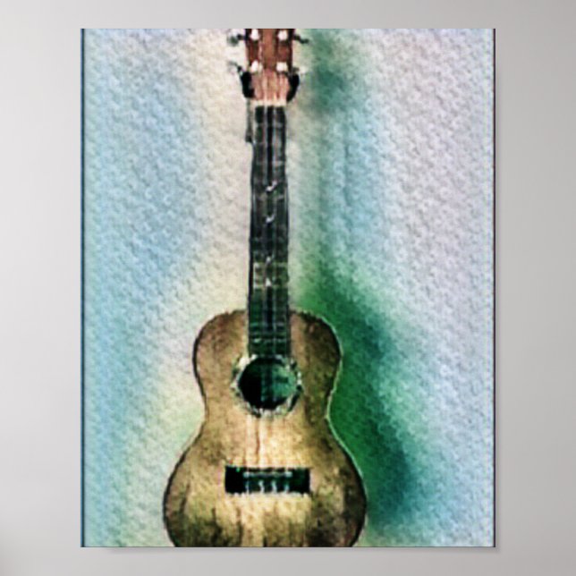 Beautiful Acoustic Guitar Poster (Front)