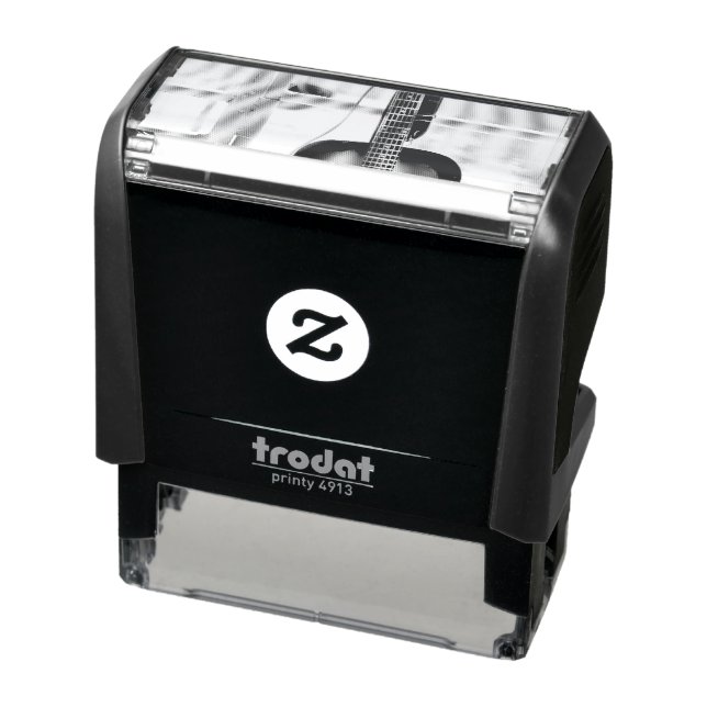 Beautiful Acoustic Guitar Self-inking Stamp (Product)
