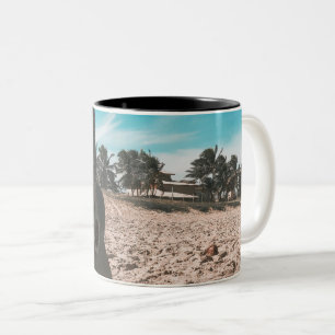Beautiful Acoustic Guitar Two-Tone Coffee Mug