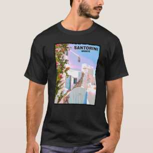 Beautiful Aegean Sea Ancient Greek Island Santorin T-Shirt