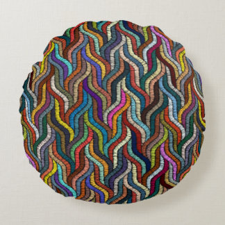 Beautiful Africa Ethnic Woven Printed Round Pillow