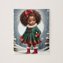Beautiful African American Girl Puzzle