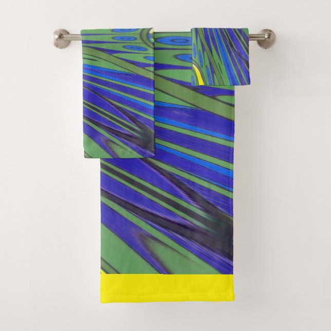 Beautiful African Art Bath Towel Set (Insitu)