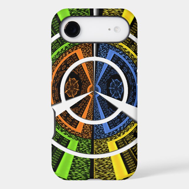 Beautiful African colourful Circular Illustrations (Back)