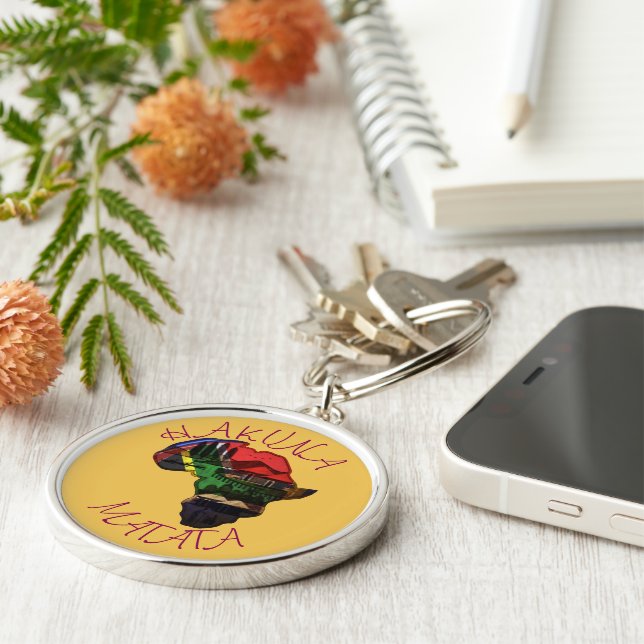 Beautiful African Customise Product  Key Ring (Side)