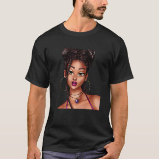 Beautiful African Girl Black Woman T-Shirt