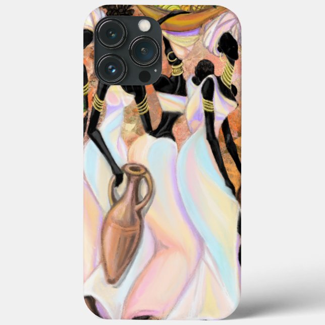Beautiful African Ladies Modern Art Style Painting Case-Mate iPhone Case (Back)