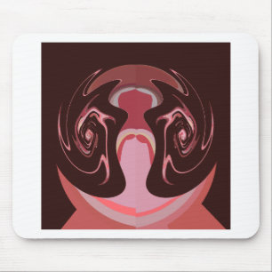 Beautiful African Maroon Motif Print Design Mouse Pad