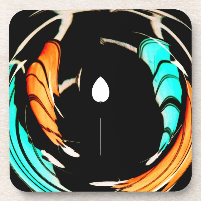 Beautiful African Motif Art Print Coaster (Front)