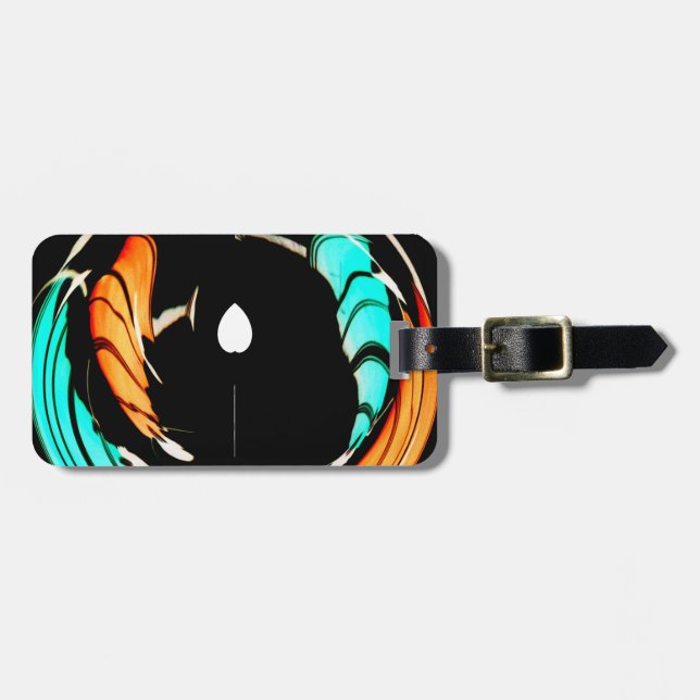 Beautiful African Motif Art Print Luggage Tag (Front Horizontal)
