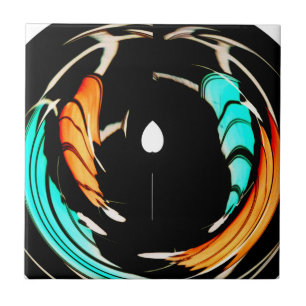 Beautiful African Motif Art Print Tile