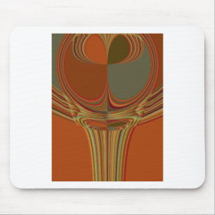 Beautiful African Traditional Golden Brown Motif  Mouse Pad