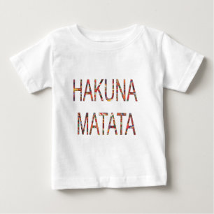 Beautiful African Vintage Colours Hakuna Matata Ar Baby T-Shirt
