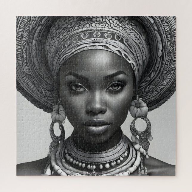 Beautiful African woman Jigsaw Puzzle (Vertical)