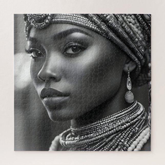 Beautiful African woman Jigsaw Puzzle (Vertical)