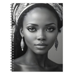 Beautiful African woman Notebook