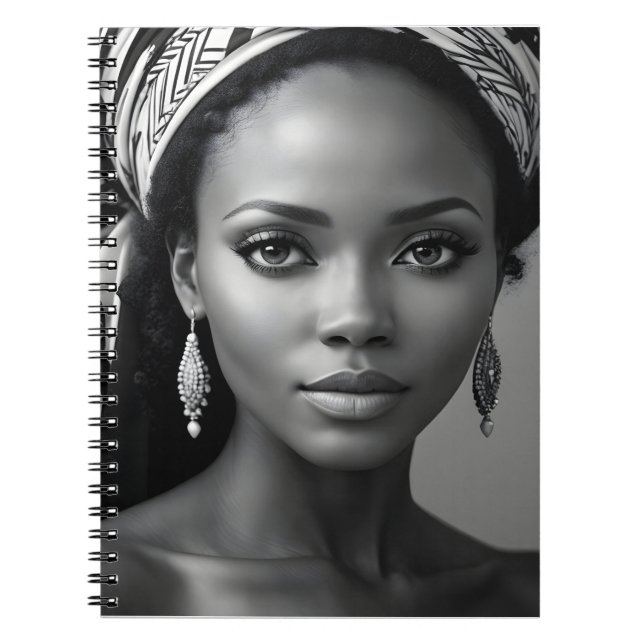 Beautiful African woman Notebook (Front)