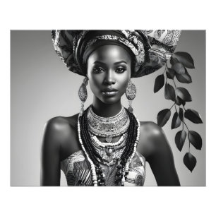 Beautiful African woman Photo Print