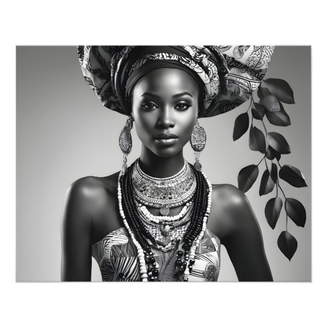 Beautiful African woman Photo Print (Front)