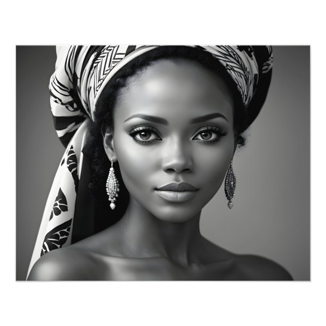 Beautiful African woman Photo Print (Front)