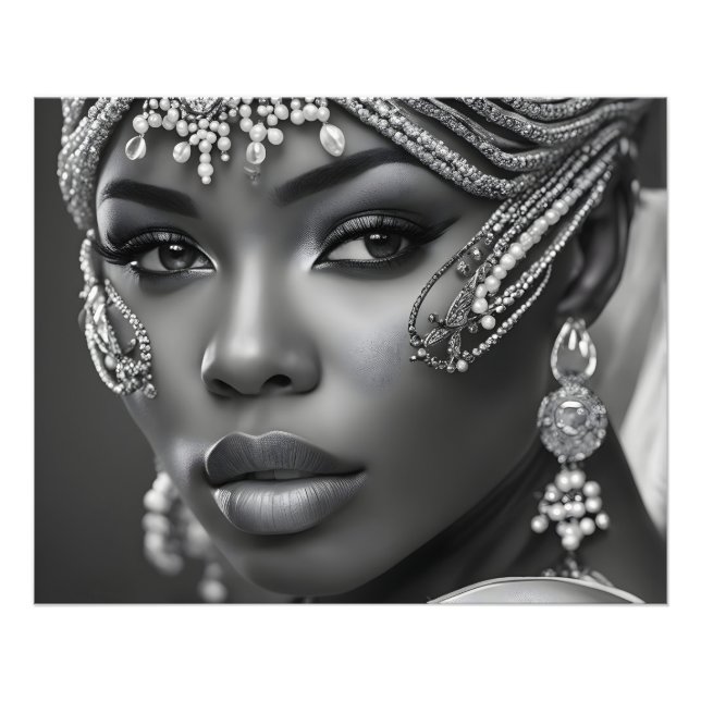 Beautiful African woman Photo Print (Front)
